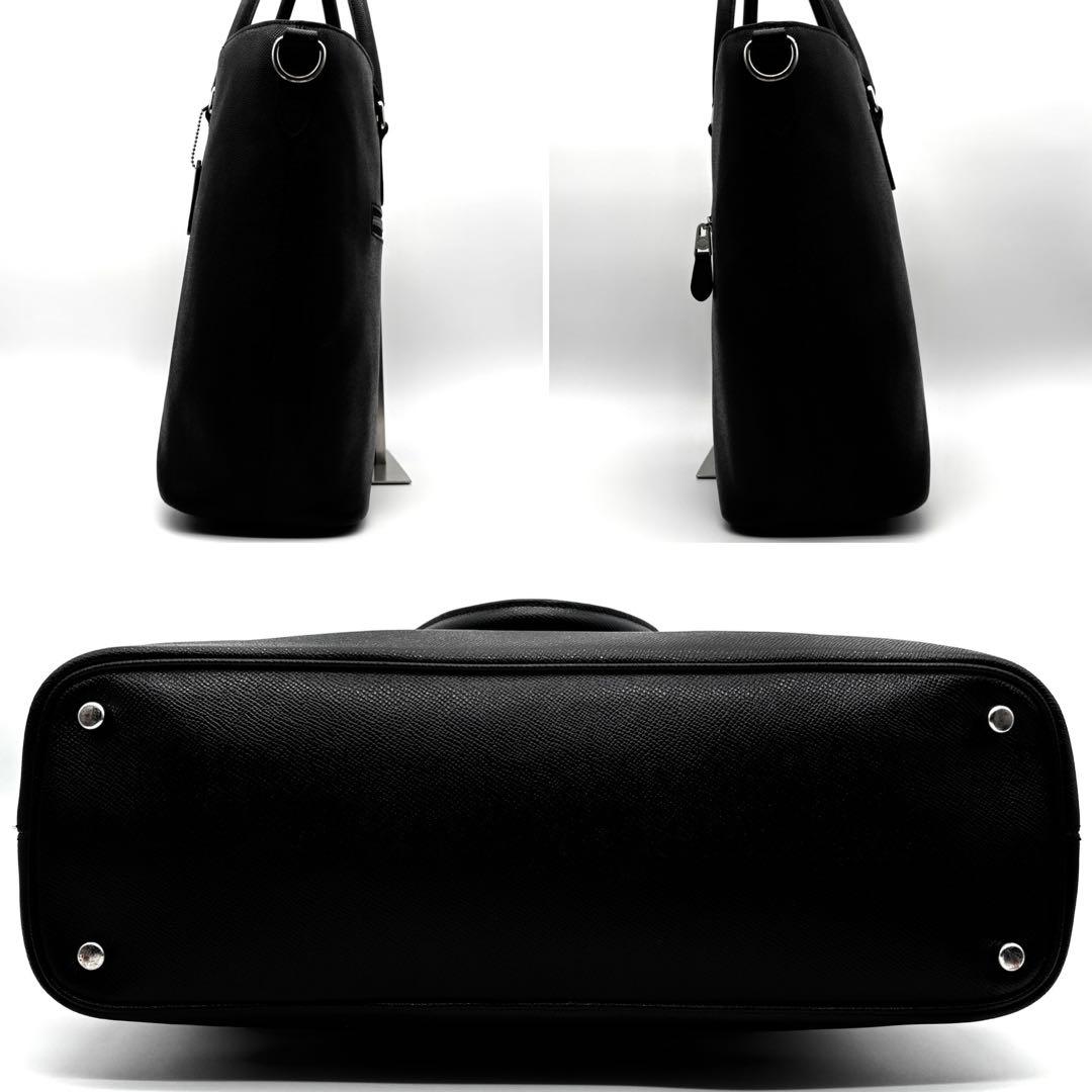 極美品 コーチ 2way ベケット トートバッグ ロゴ レザー 肩掛け A4可