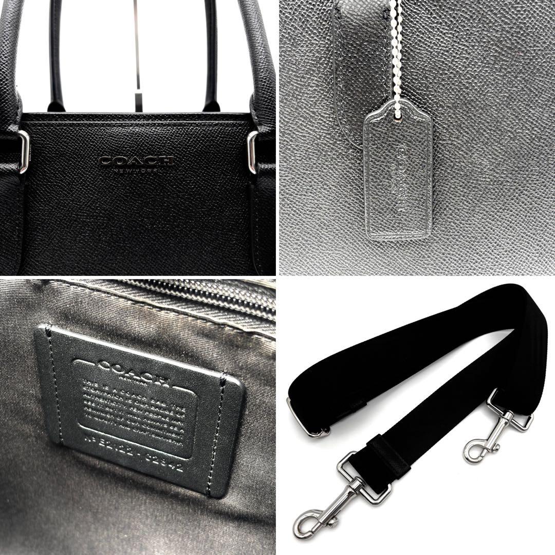 極美品 コーチ 2way ベケット トートバッグ ロゴ レザー 肩掛け A4可