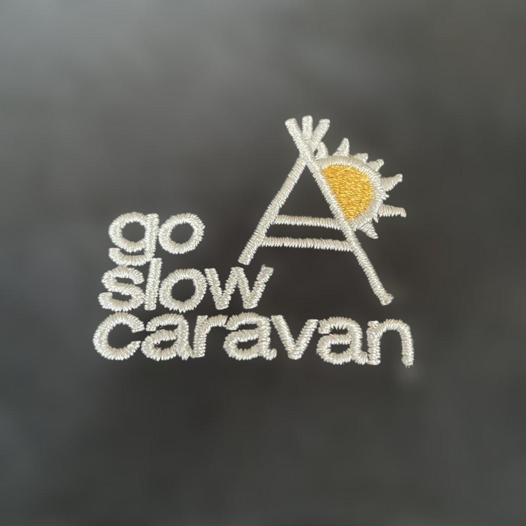 go slow caravan 刺繍入りフード付きモッズコート