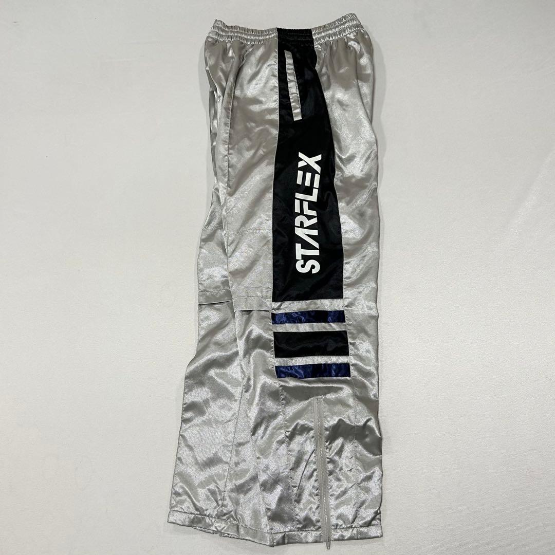 90s ナイロン セットアップ ジャージ シャイニーシルバー y3k Cyber