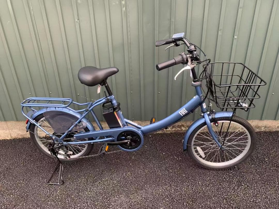 防犯登録無料！FIATロゴ電動アシスト自転車　20インチ子乗せモデル　外装6段