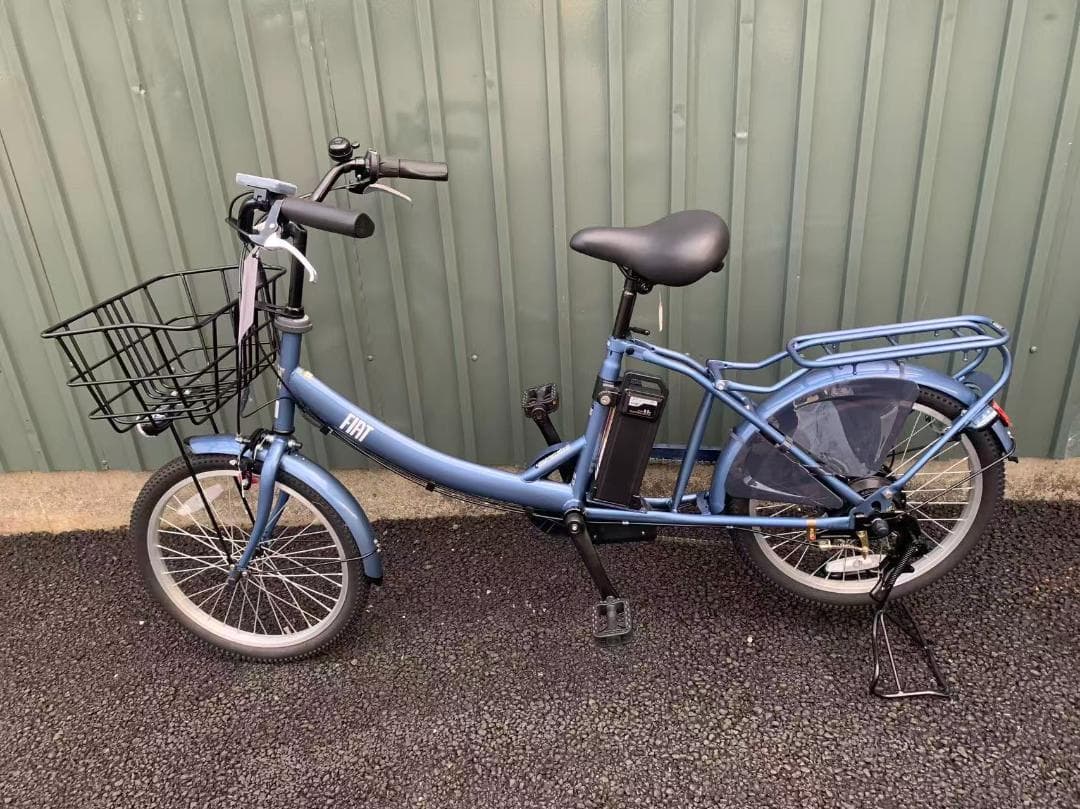 防犯登録無料！FIATロゴ電動アシスト自転車　20インチ子乗せモデル　外装6段