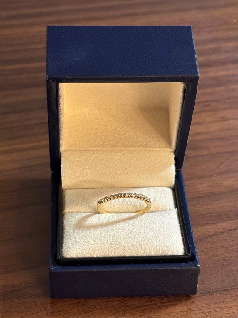 現行9.6万【美品】ヴァンドーム青山 K18YG ダイヤ ハーフエタニティ 9号