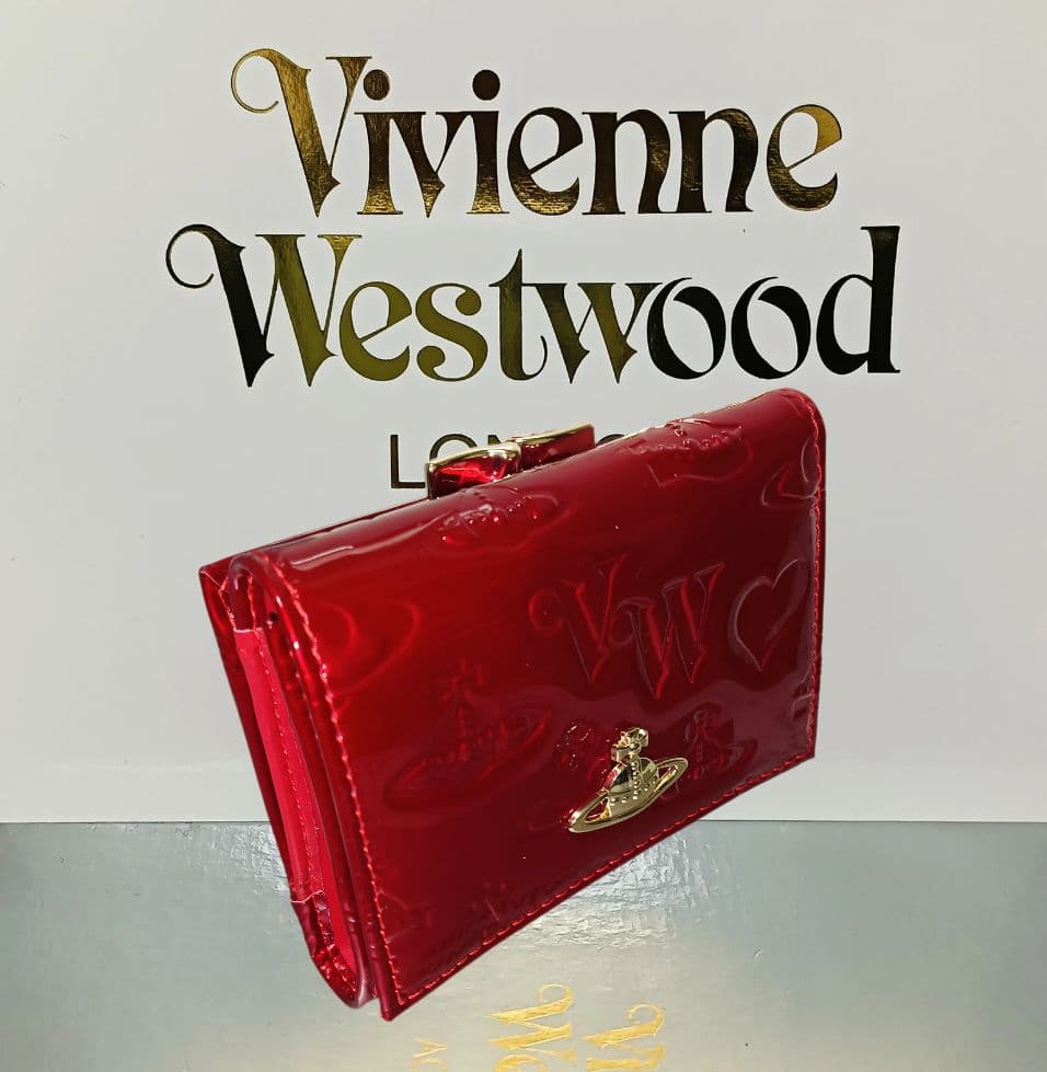 【新品】Vivienne Westwood 3つ折り財布 エナメル 赤 正規品