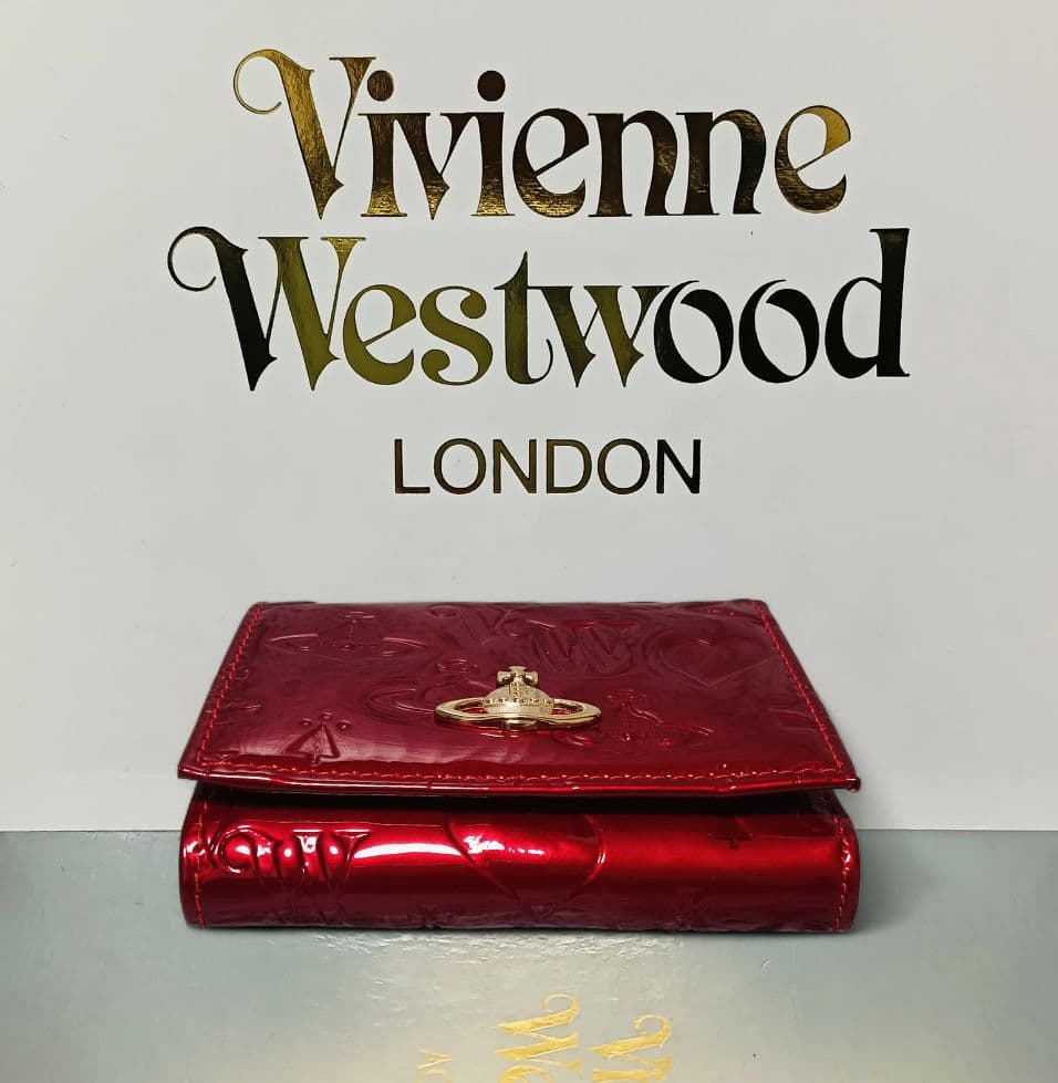 【新品】Vivienne Westwood 3つ折り財布 エナメル 赤 正規品