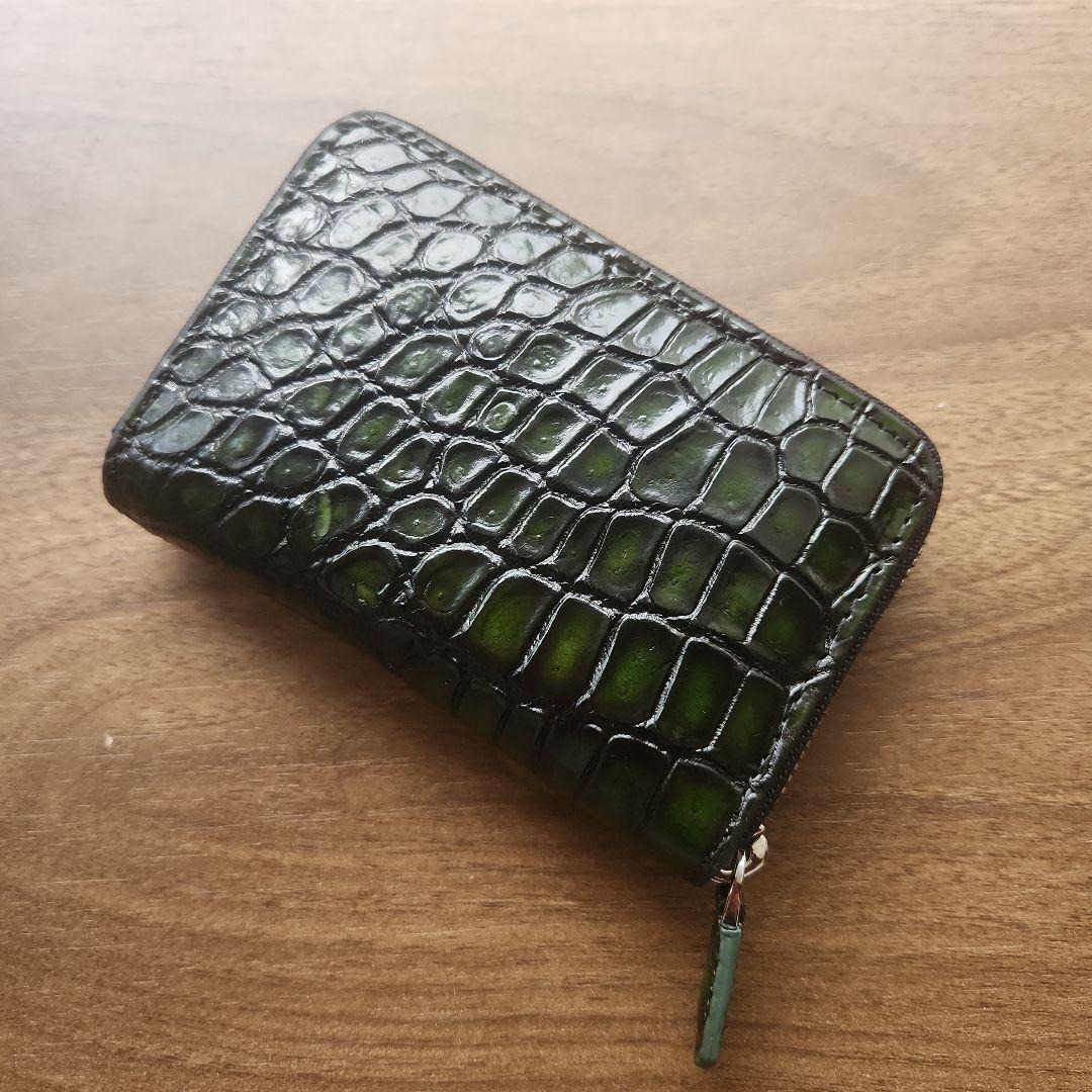 ☆金運☆実物撮影【クロコダイル】 財布  カードケース ミドルウォレット