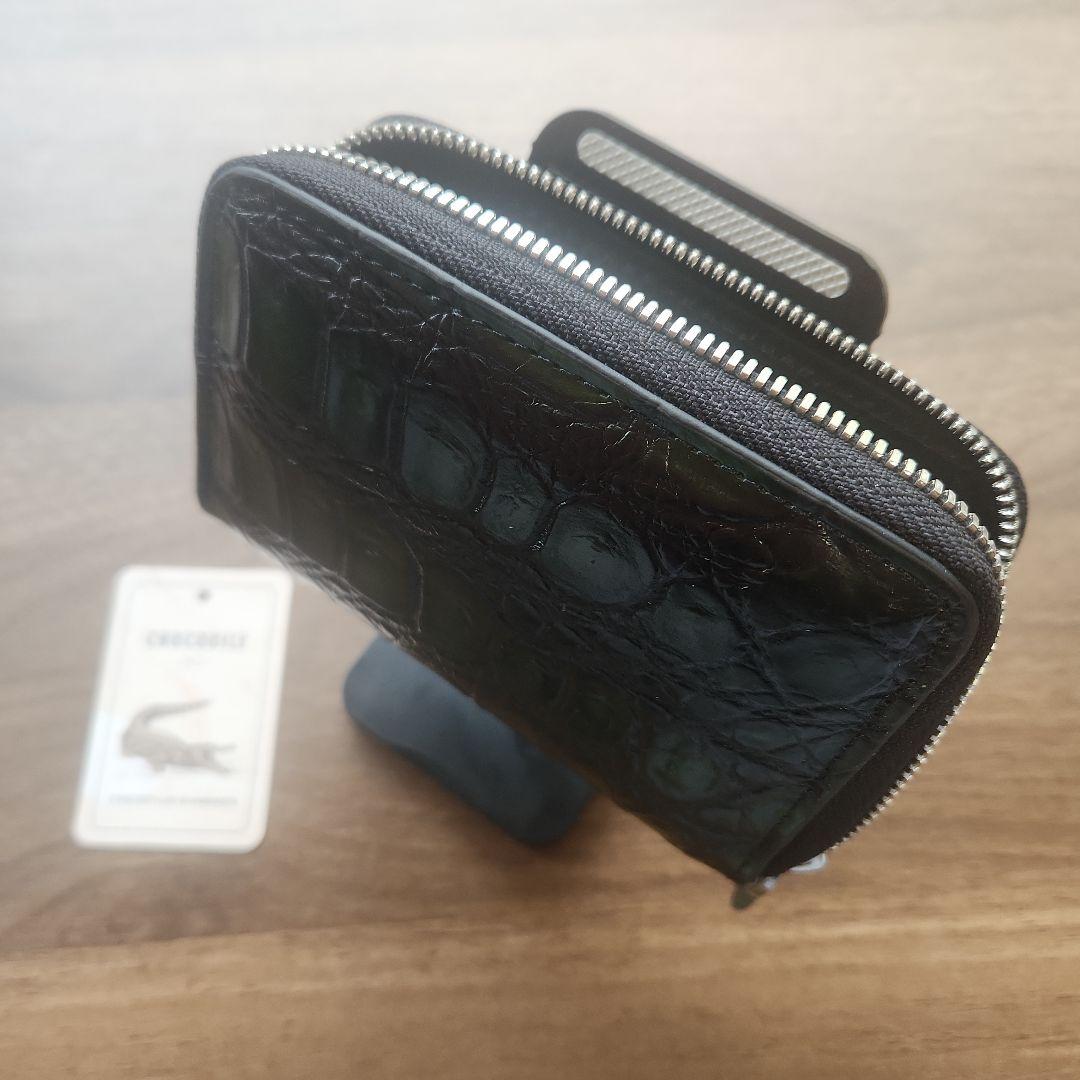 ☆金運☆実物撮影【クロコダイル】 財布  カードケース ミドルウォレット
