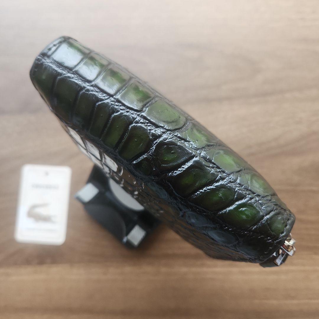 ☆金運☆実物撮影【クロコダイル】 財布  カードケース ミドルウォレット