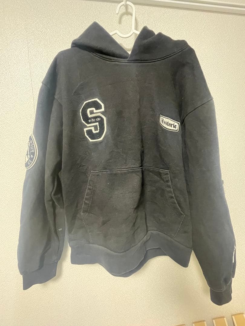 hysteric Glamour×WindandSea パーカー ブラック