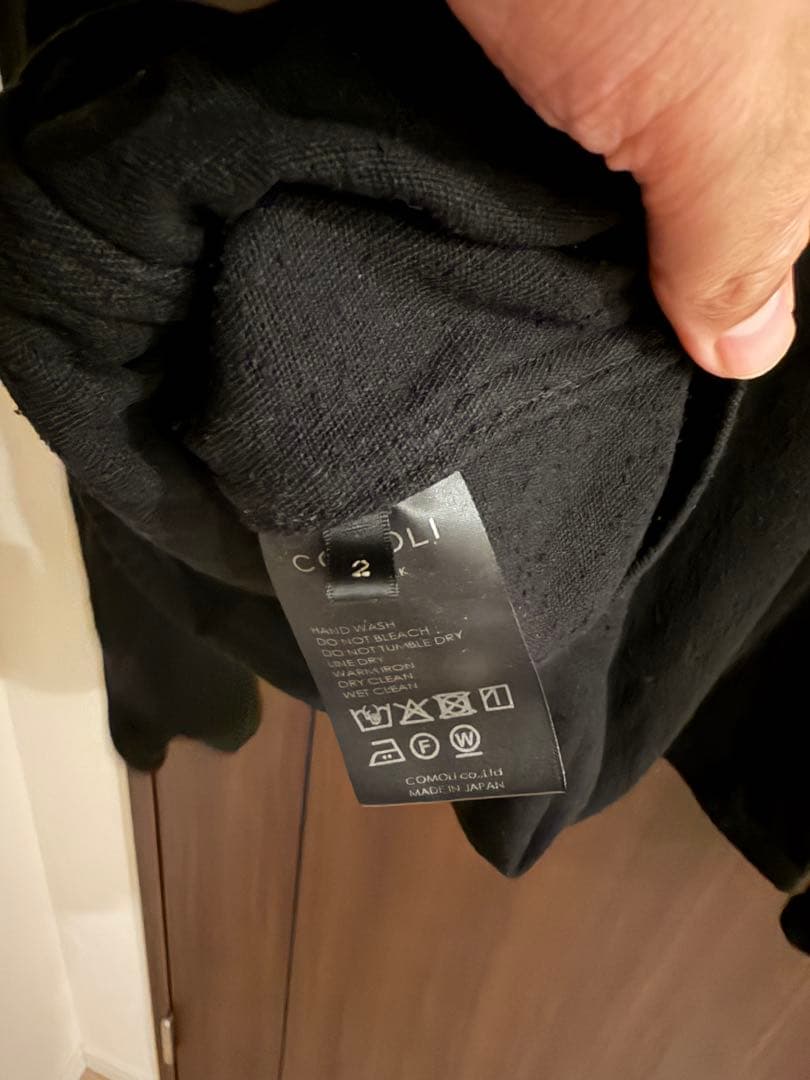 comoli 25SS シルクネップジップショートジャケット2