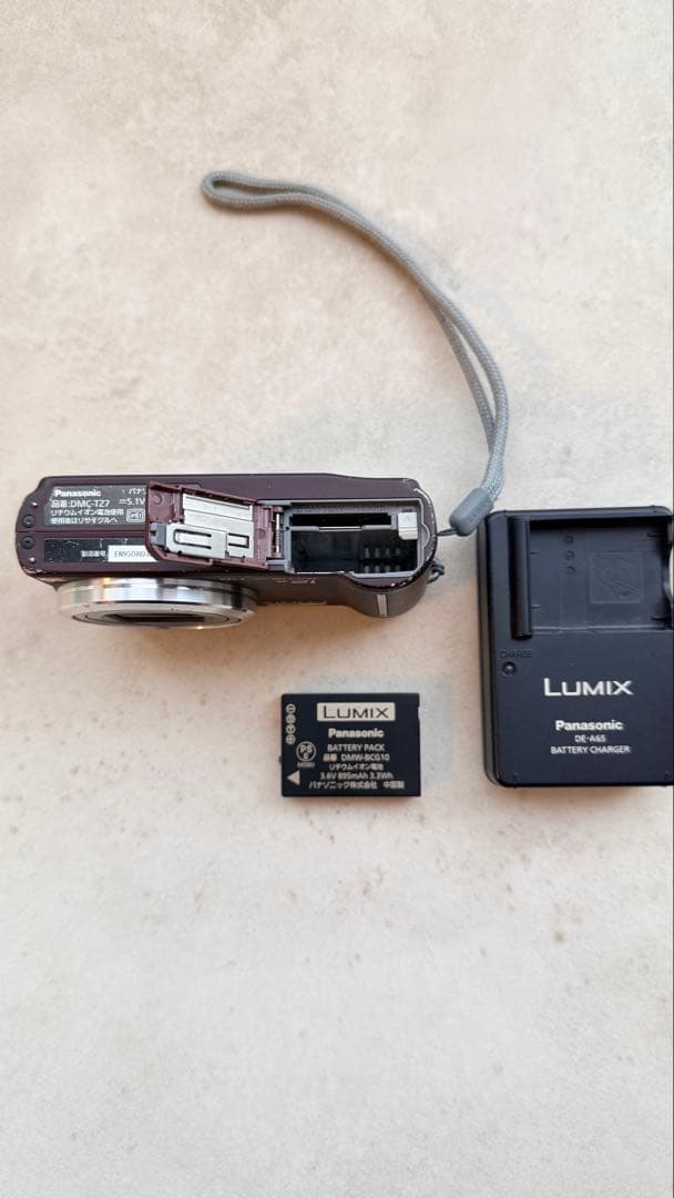 【液晶綺麗・付属品完備】Panasonic LUMIX DMC-TZ7 ブラウン