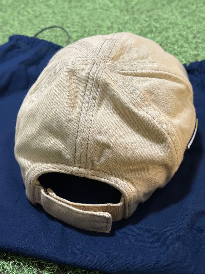 PRADA ベージュ コットンキャップ 保存袋付き