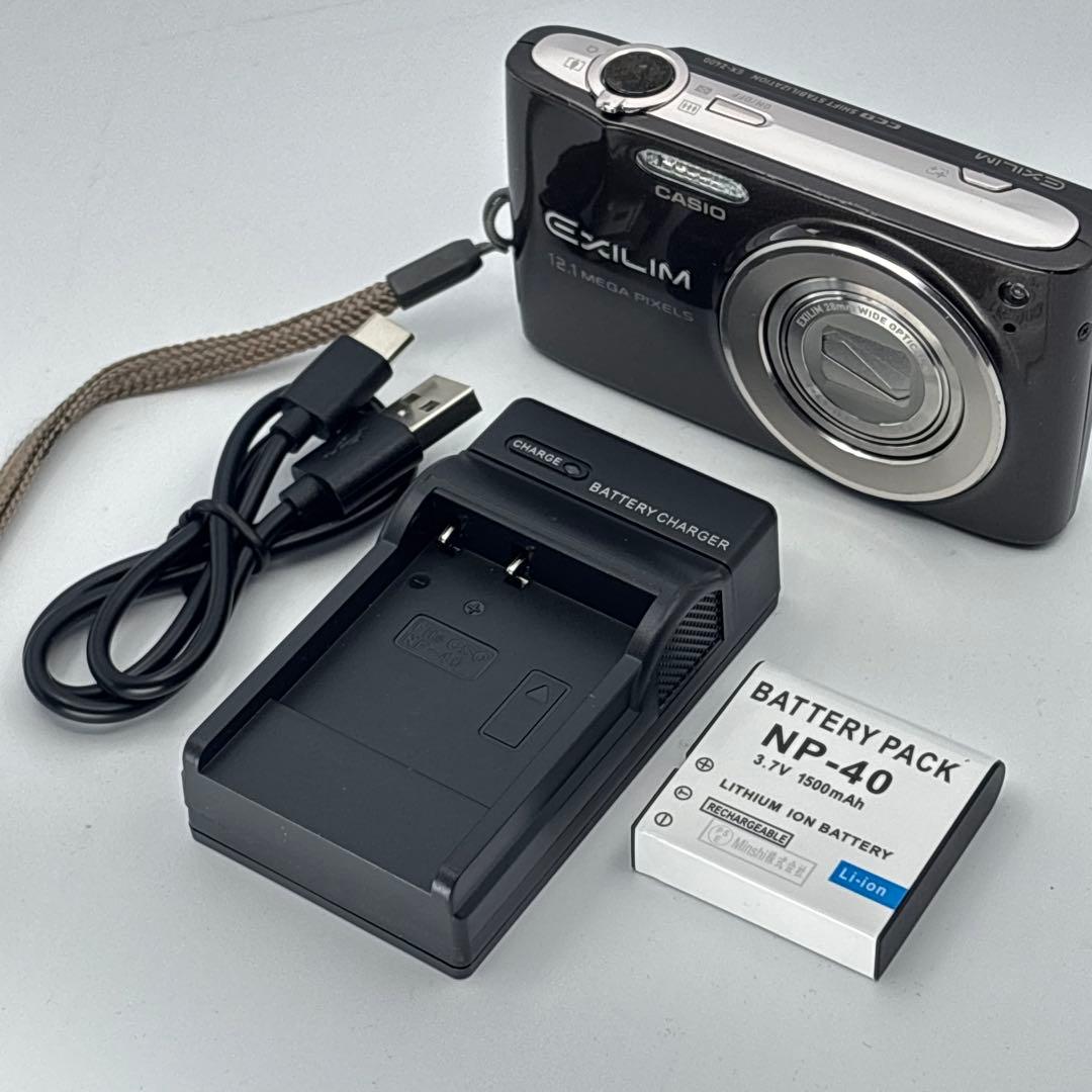 動作良好 美品 CASIO EXILIM 12.1メガ コンパクトデジタルカメラ