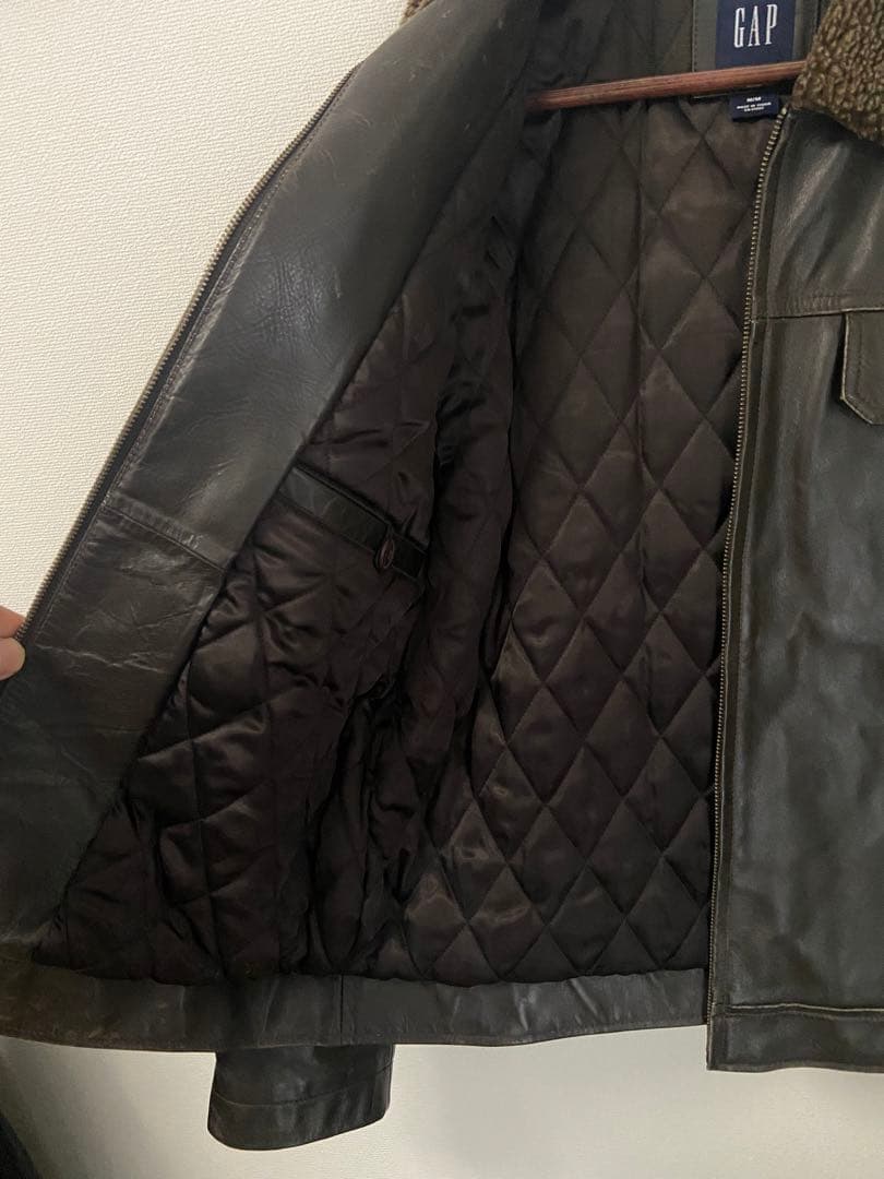 m*a様 OLD GAP オールドギャップ レザージャケット フライト 焦茶　牛