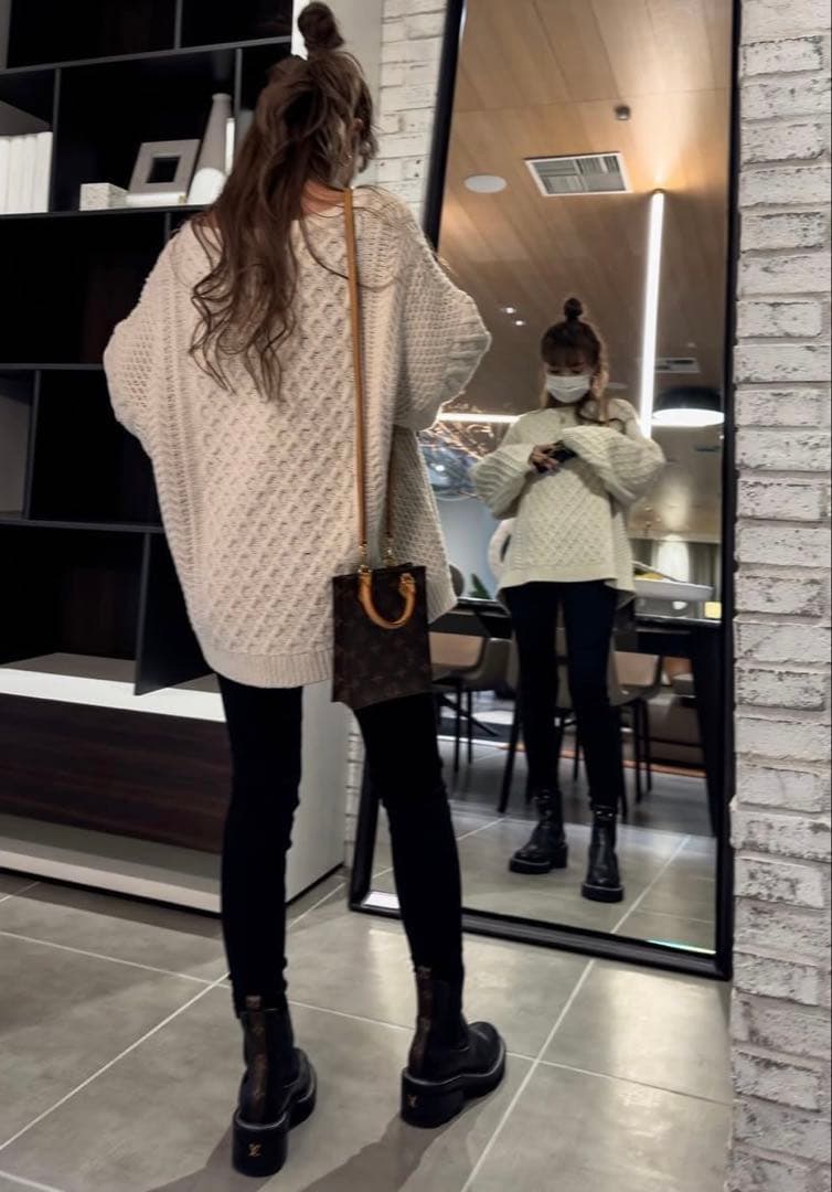 ☆Glam Lips☆ケーブルニットプルオーバー☆