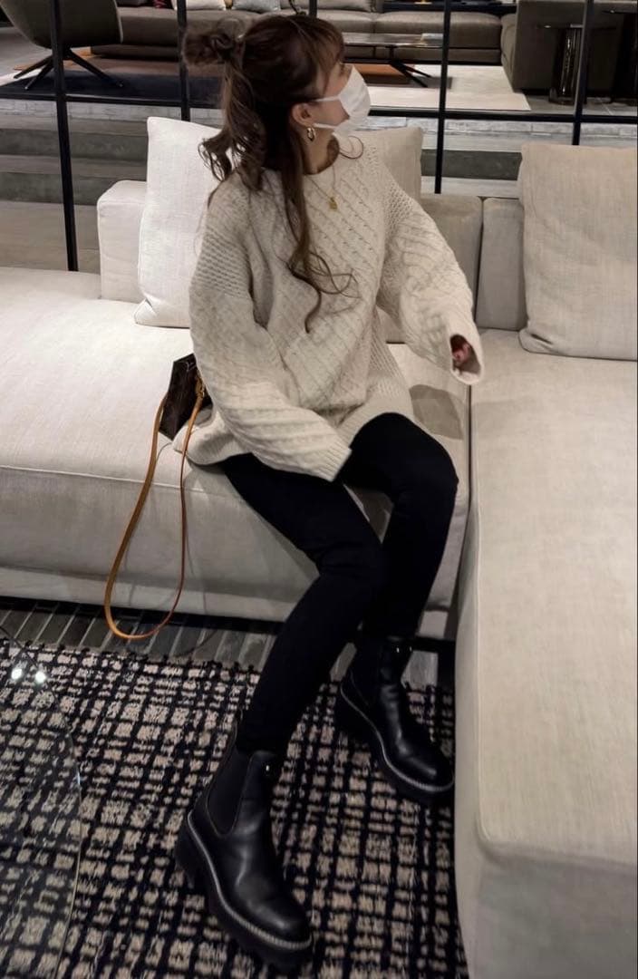 ☆Glam Lips☆ケーブルニットプルオーバー☆