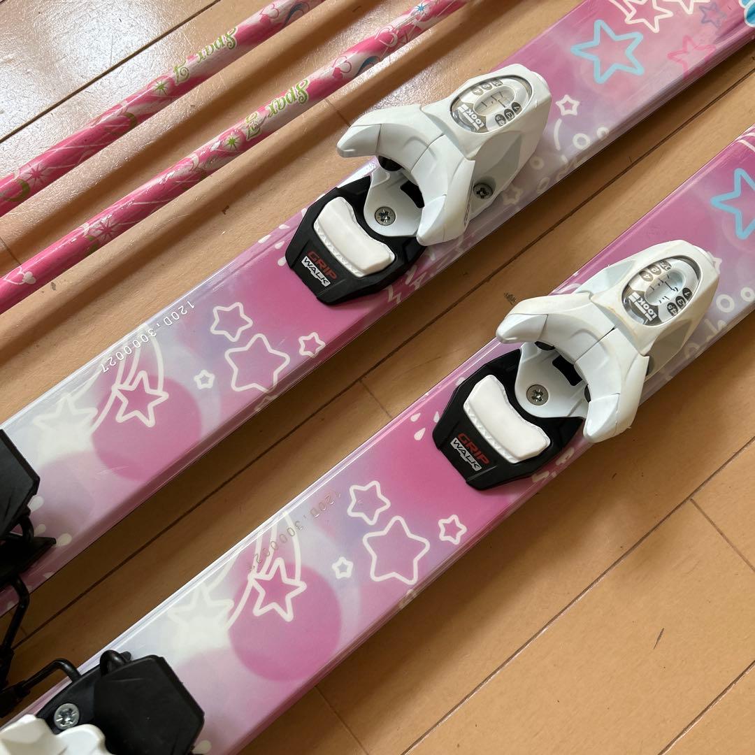 スキーセット　スキー板120センチ　スキーブーツ21センチ　23センチに変更可能