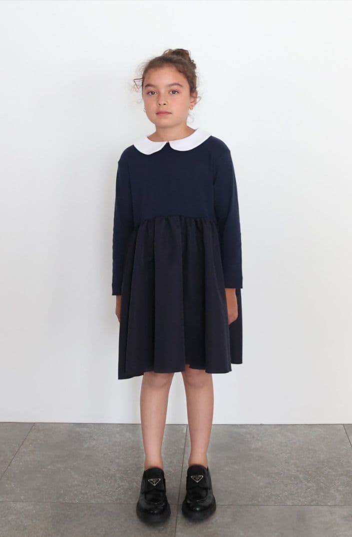 【美品】AMICA・kids 135cmネイビーセレモニーワンピース