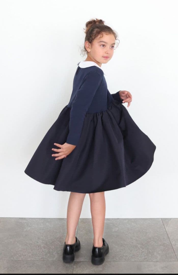 【美品】AMICA・kids 135cmネイビーセレモニーワンピース