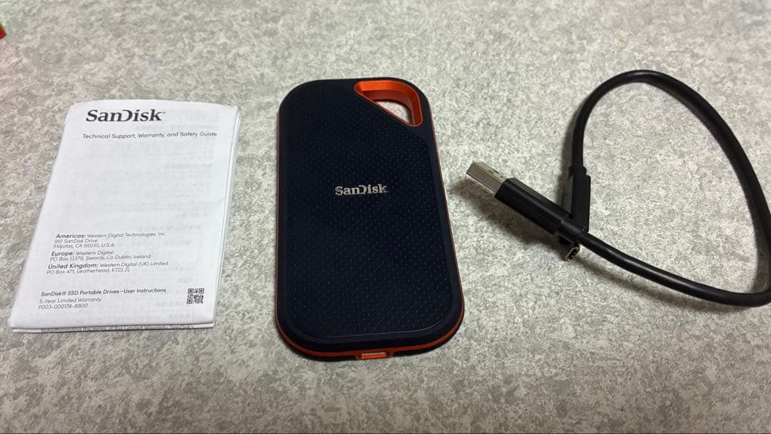 外付けハードディスク・ドライブ SanDisk Extreme Pro Portable SSD 4TB