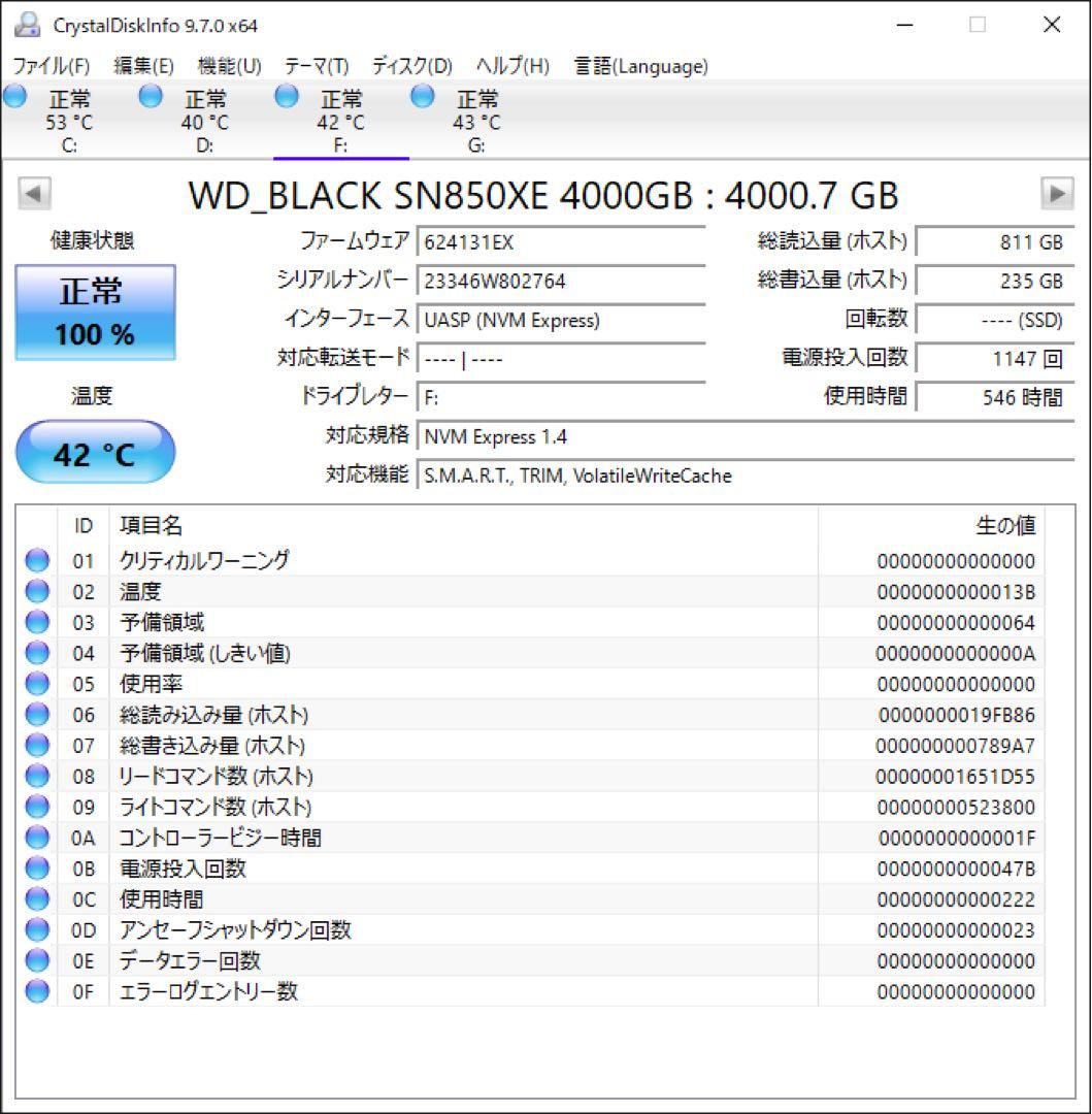 外付けハードディスク・ドライブ SanDisk Extreme Pro Portable SSD 4TB