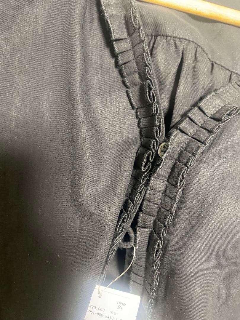 新品未使用 IENA タックフリルブラウス ブラック