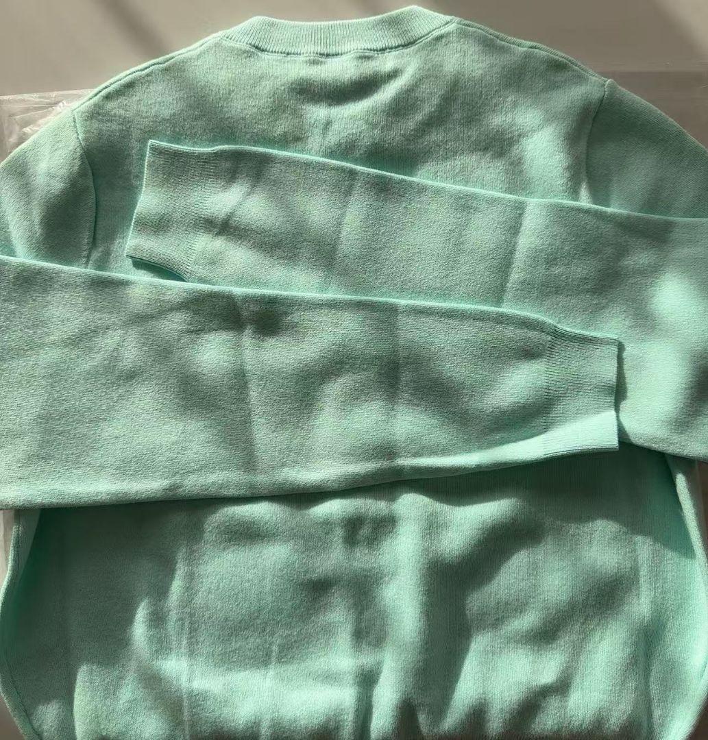 未使用品コットンカシミヤ クルーネックカーディガン