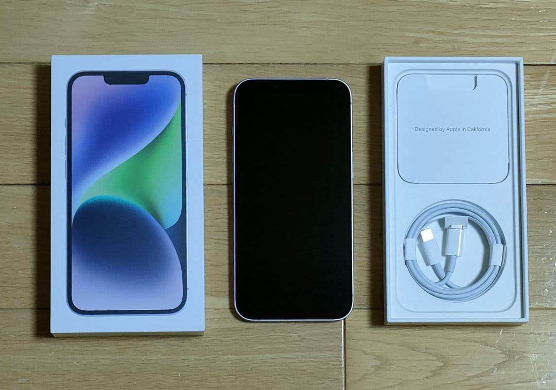 m*t様 美品 iPhone14 パープル 128GB SIMフリー 利用制限な