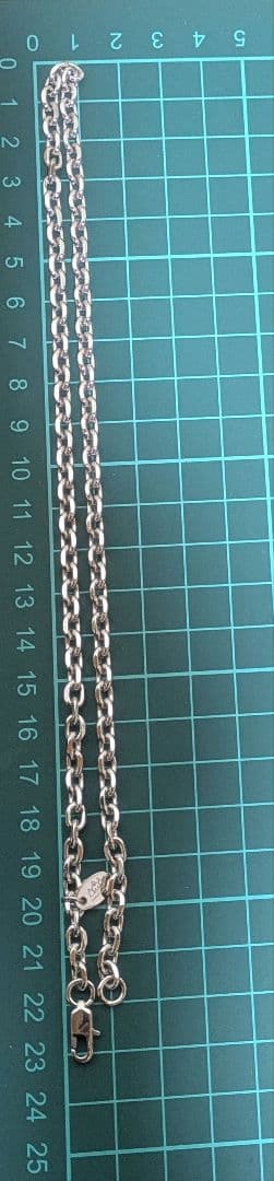 新品未使用サードSAAD ステンレス アズキ 太チェーン 4.5mm幅 45cm