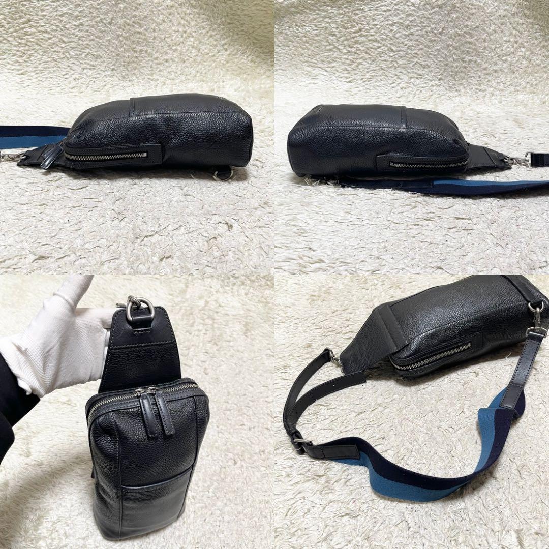 【美品】ポールスミス　ボディバッグ　ショルダーバッグ　メンズ　レザー　黒