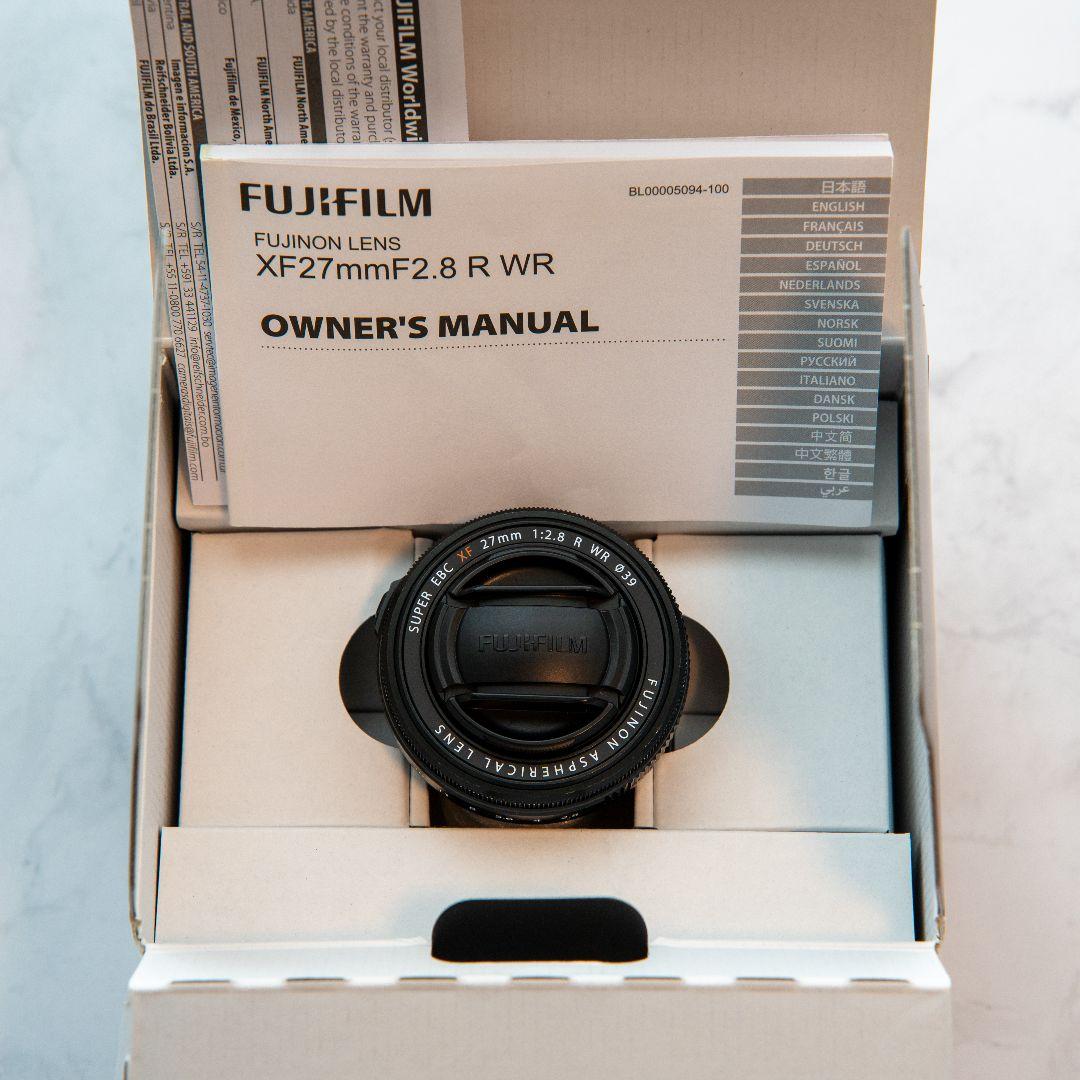 FUJIFILM FUJINON XF27mmF2.8 R WR 単焦点レンズ