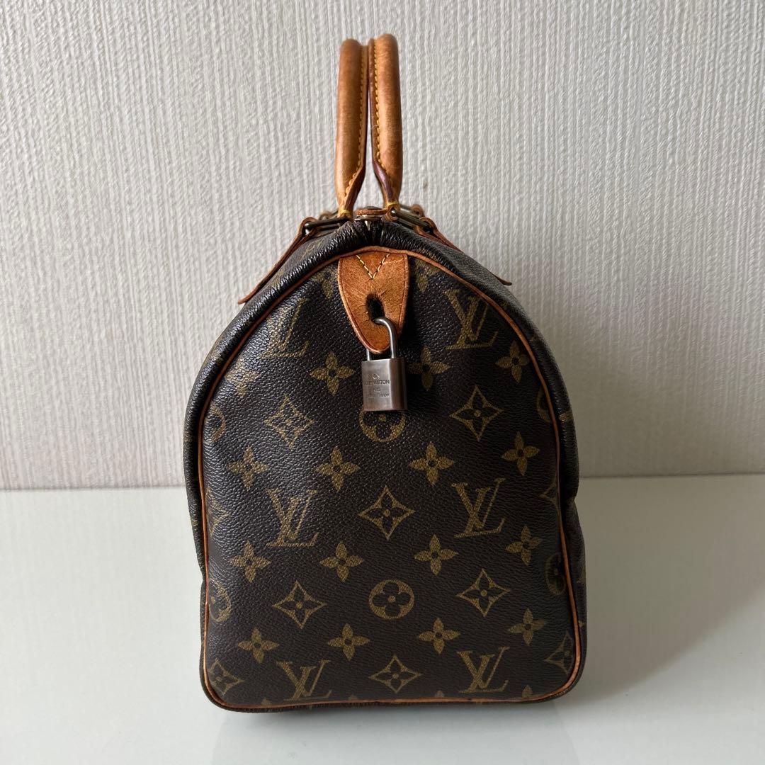 LOUIS VUITTON スピーディ30 モノグラム ミニボストン SN•鍵付