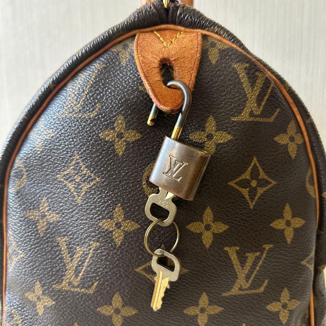 LOUIS VUITTON スピーディ30 モノグラム ミニボストン SN•鍵付