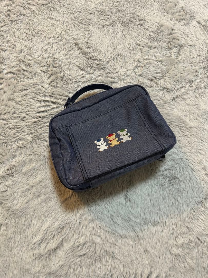 ファミリア　おむつポーチ ネイビー