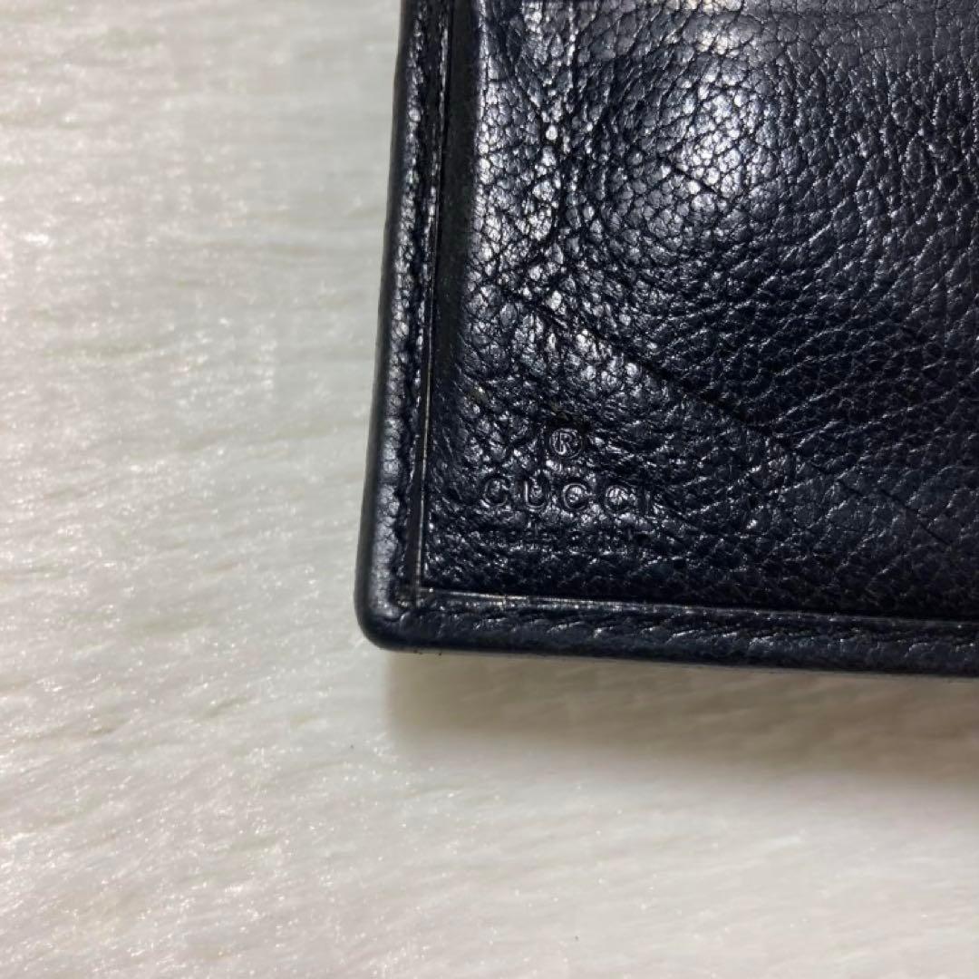 希少モデル　GUCCI グッチ　二つ折り　スタッズ　GG ロゴ　黒　早い者勝ち