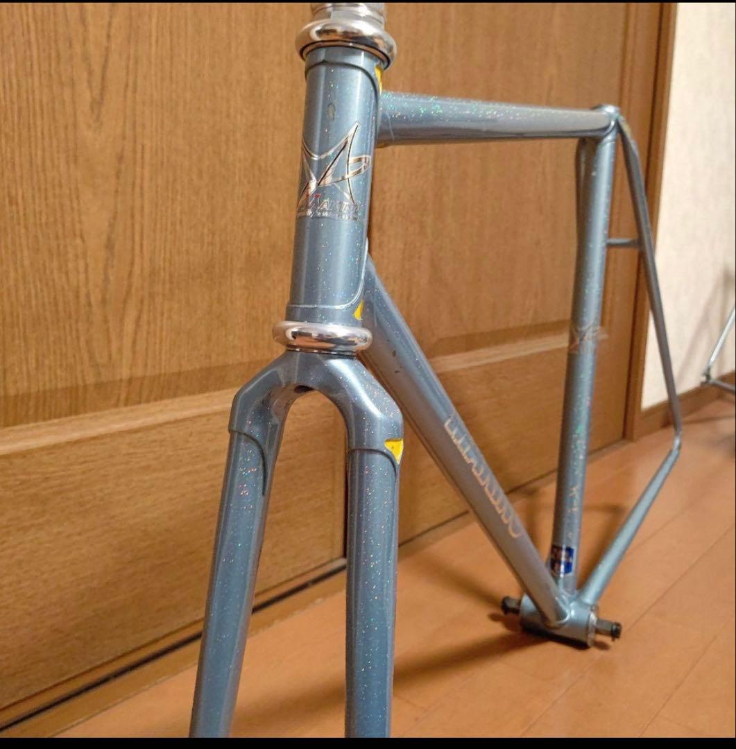 マキノ　競輪　ピストフレーム　クランク付き