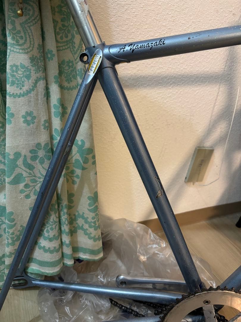 マキノ　競輪　ピストフレーム　クランク付き