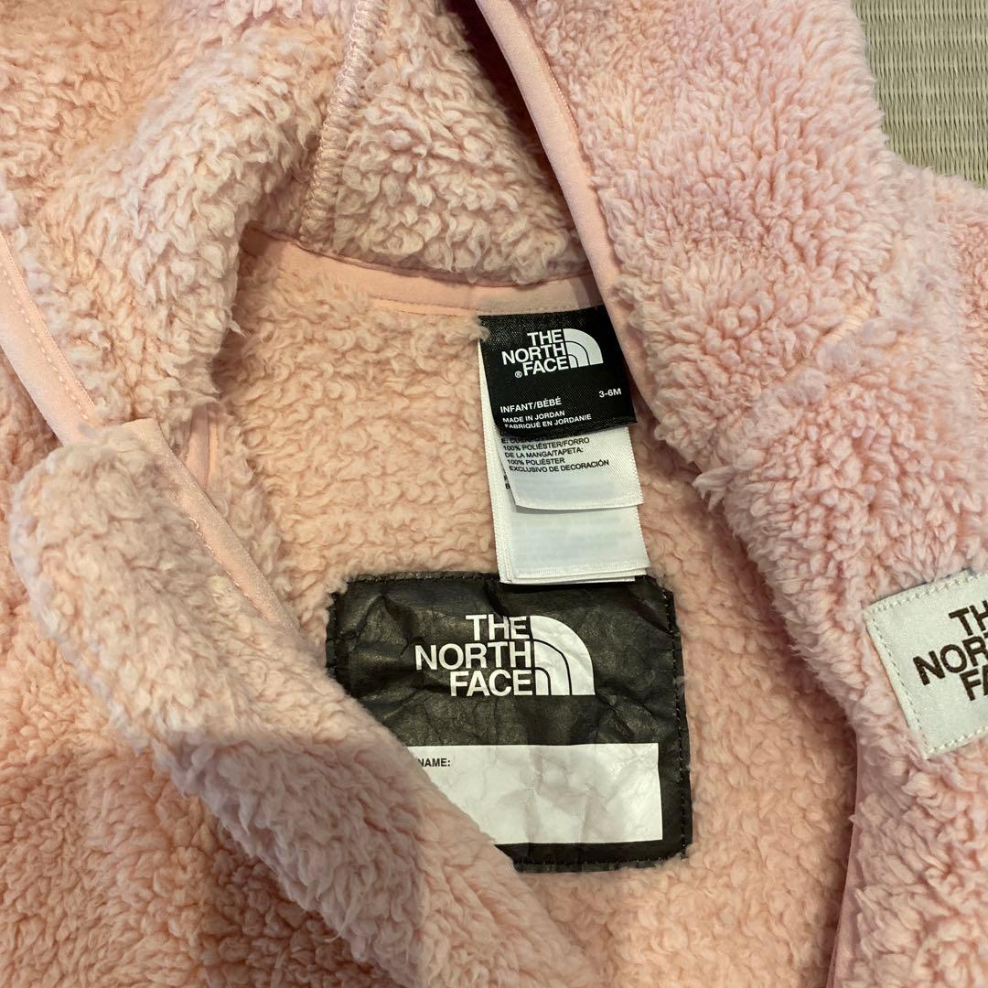 THE NORTH FACE フリースロンパース 3-6ヶ月 ピンク