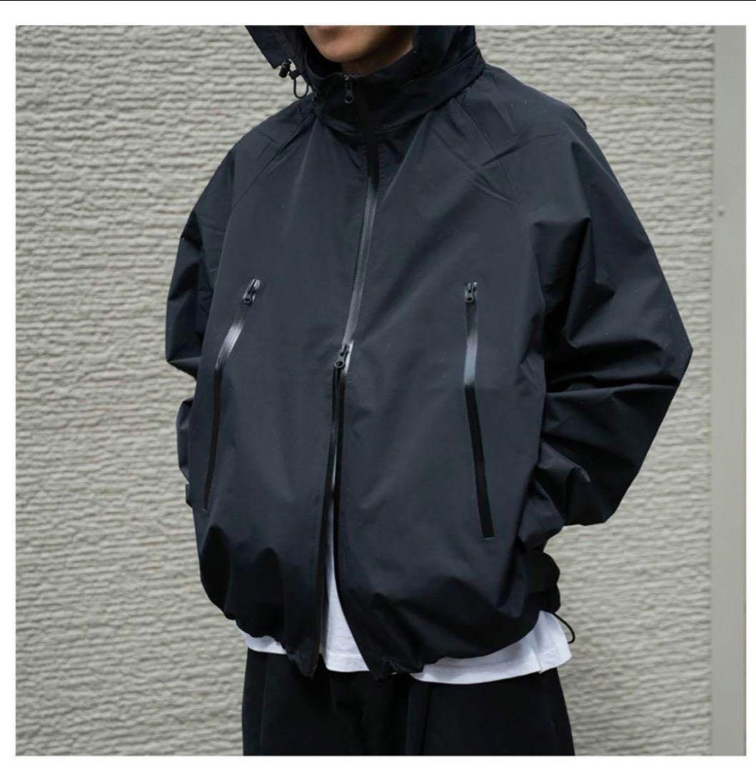 23aw afiit シェルジャケット　ブラック　2