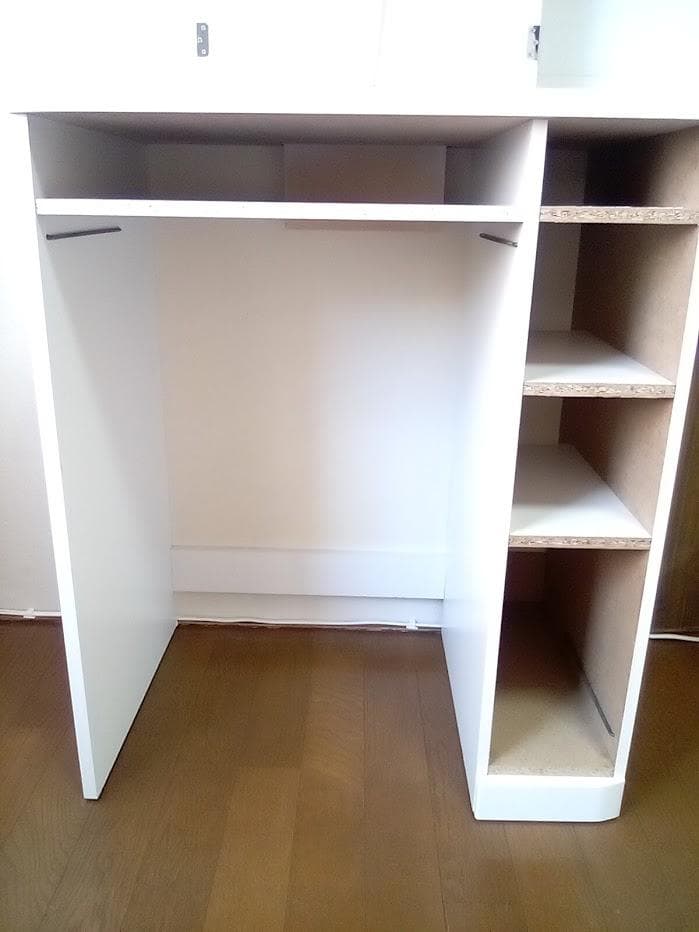 ドレッサー 三面鏡 鏡台 白 ホワイト 引出し 収納 コンセント 照明 送料込み