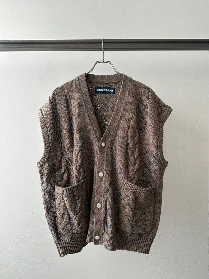 トップス NAMESAKE 25AW MARINA SLEEVELESS VEST