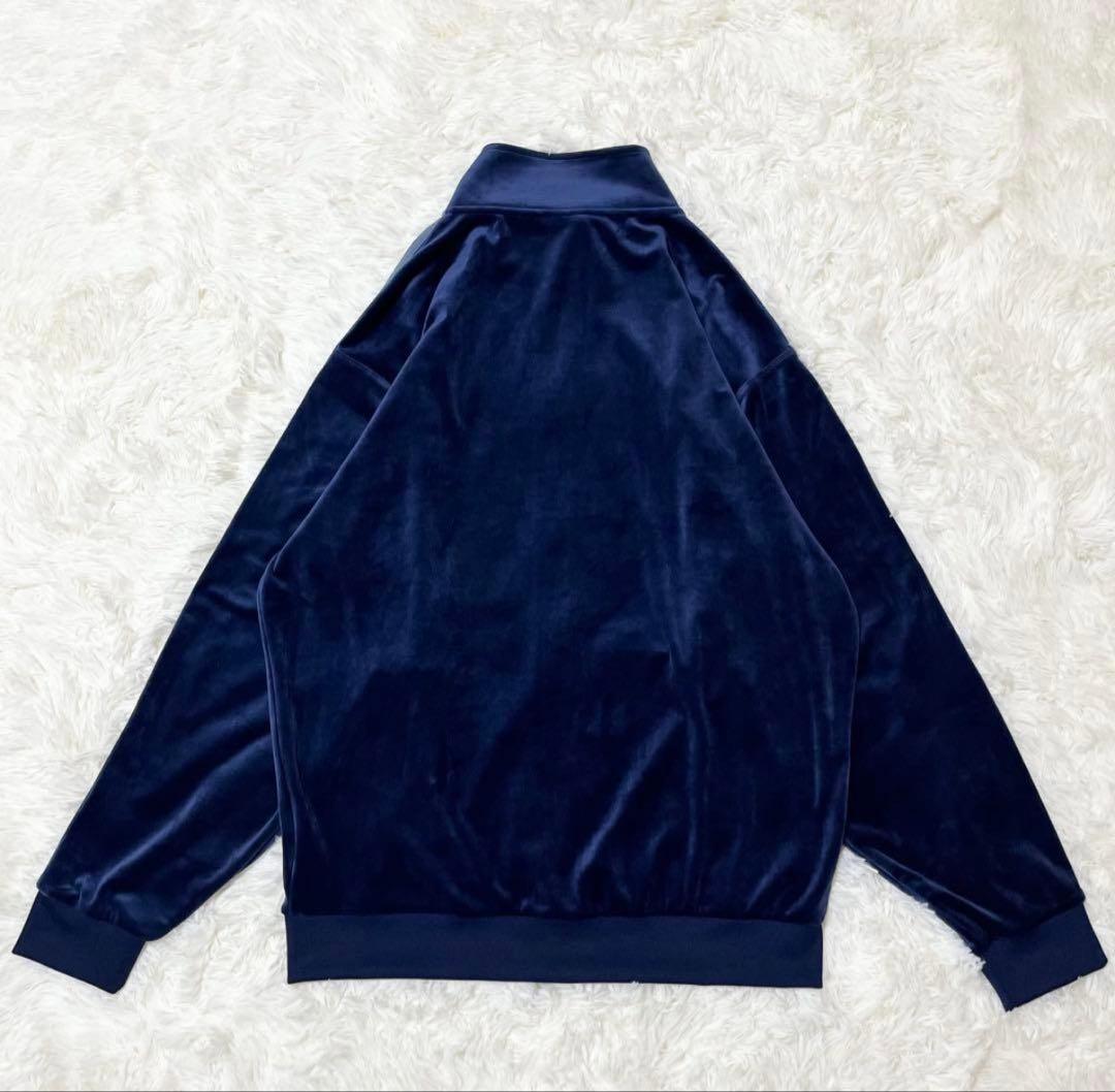 極美品 アディダス ベッケンバウアー ベロア トラックトップ M ネイビー