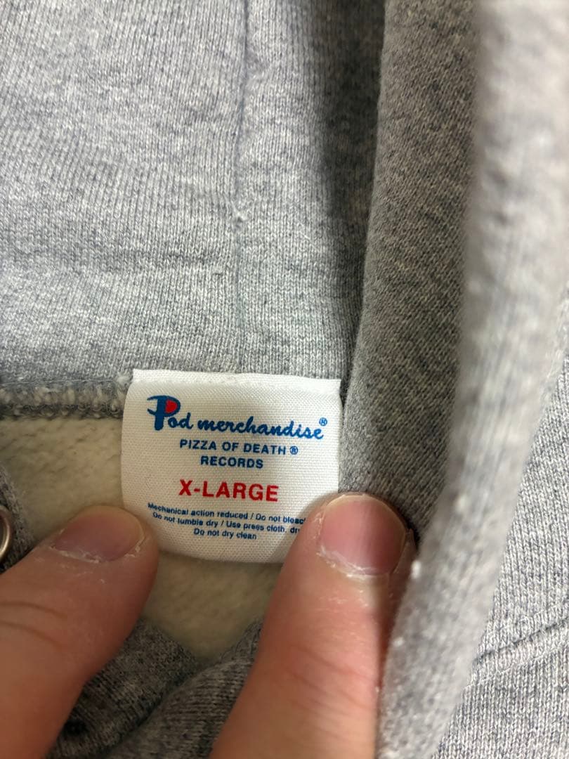 KUZIRA パーカー XL グレー ピザオブデス