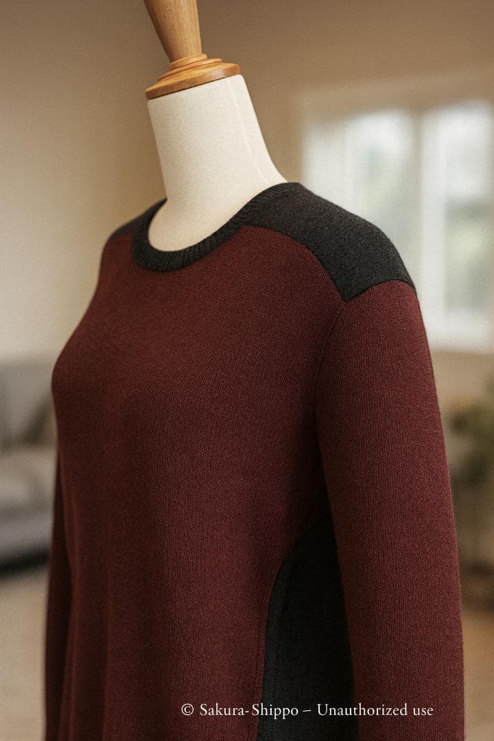 専用❣️新品Vinceヴィンス カシミヤブレンド ブロックニット　Sサイズ