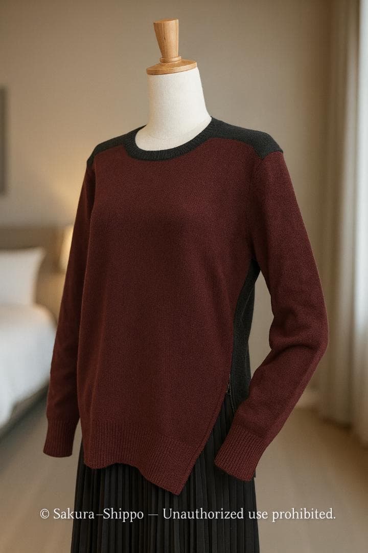 専用❣️新品Vinceヴィンス カシミヤブレンド ブロックニット　Sサイズ