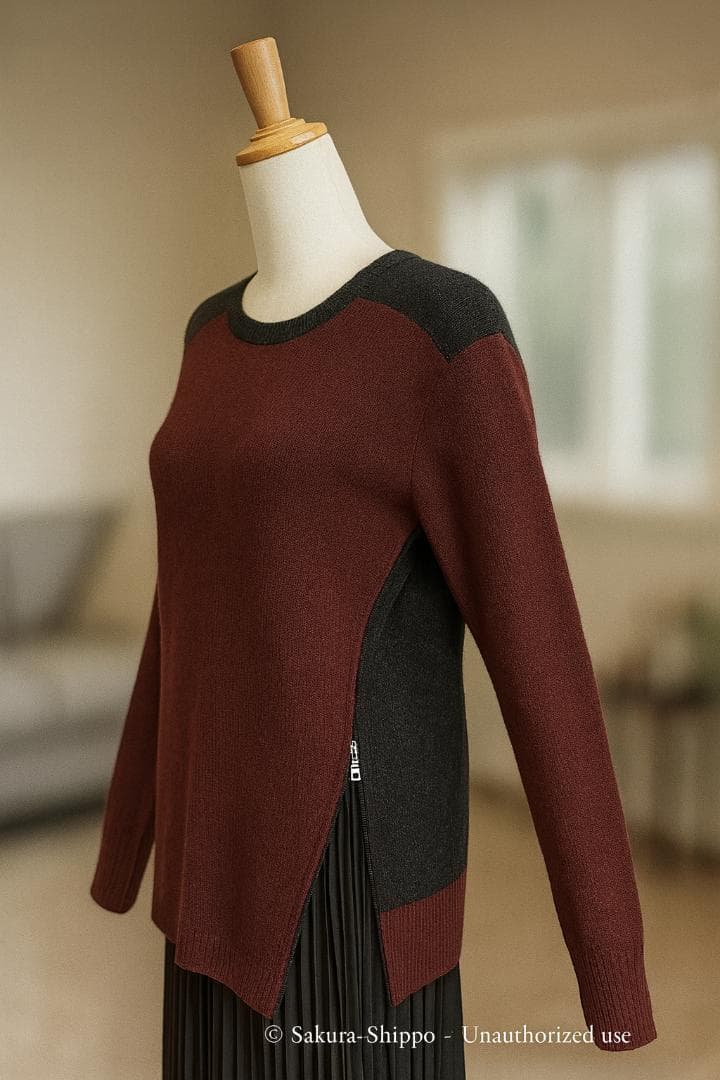 専用❣️新品Vinceヴィンス カシミヤブレンド ブロックニット　Sサイズ