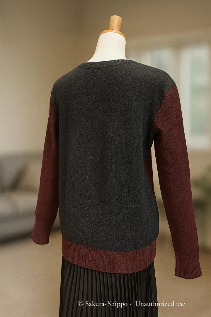 専用❣️新品Vinceヴィンス カシミヤブレンド ブロックニット　Sサイズ