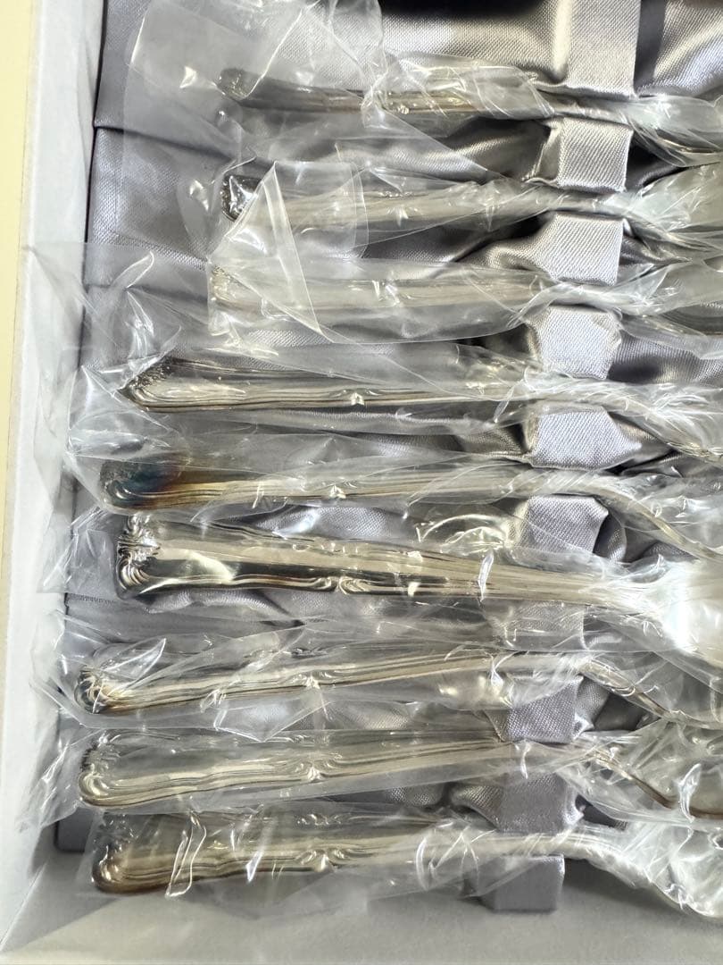 【新品未使用】WAKO 銀座和光 銀仕上げ カトラリー 20本 箱付き