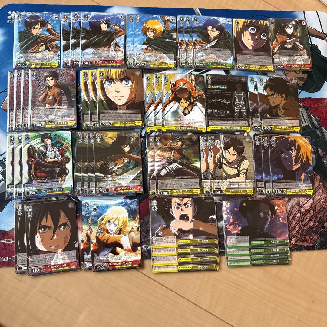 【引退品】進撃の巨人 ヴァイスシュヴァルツ　風宝　デッキ　（付属パーツ付き）