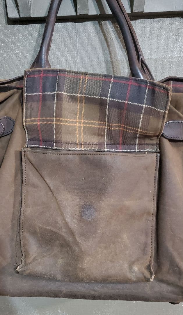 【希少】 バブアー　barbour オイルド　トートバック バブアートートバック